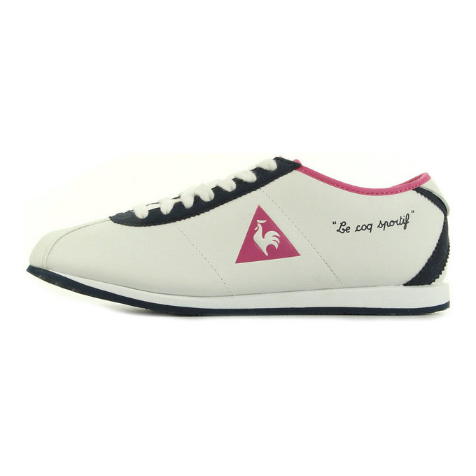 Le Coq Sportif Wendon W Cuir Suede Blanc - Chaussures Baskets Basses Femme